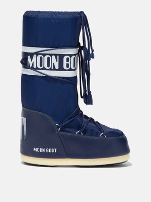 Зимові жіночі чоботи Moon Boot ICON BLUE NYLON F003.35/38 фото