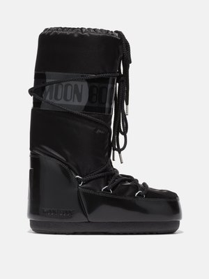 Зимові жіночі чоботи Moon Boot Icon Glance Black Satin N001.35/38 фото