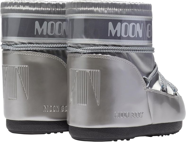 Зимові жіночі чоботи Moon Boot Icon Low Nylon Glance Silver 14093500 002 фото