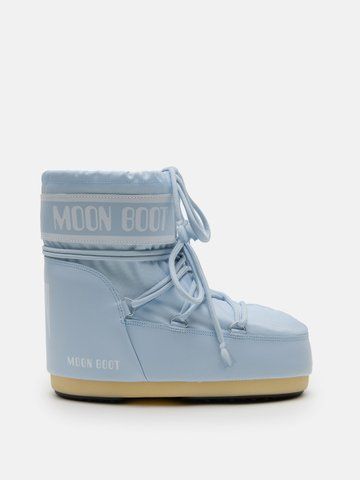 Зимові жіночі чоботи Moon Boot Icon Low Nylon Sky-Blue - 2027 80D1409340-sky-blue фото