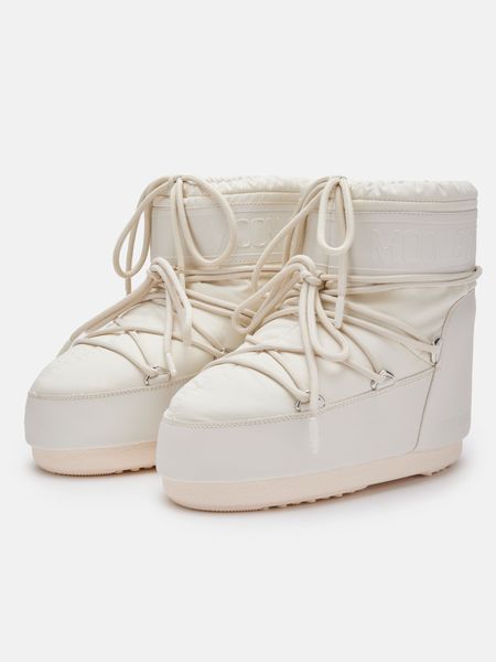 Зимові жіночі чоботи Moon Boot Icon Low Cream Rubber - 2027 80D1409380-cream фото