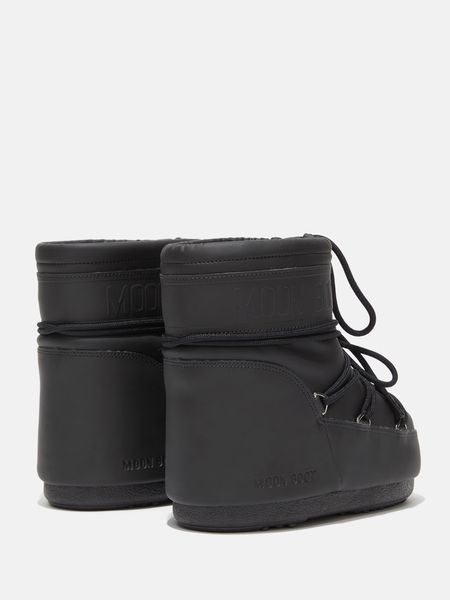 Зимние женские сапоги Moon Boot Icon Low Black Rubber 80D1409380 фото