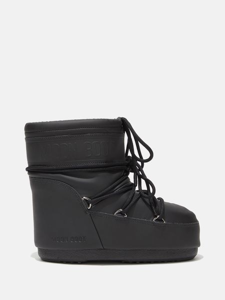 Зимние женские сапоги Moon Boot Icon Low Black Rubber 80D1409380 фото