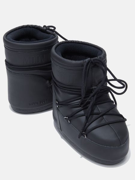 Зимние женские сапоги Moon Boot Icon Low Black Rubber 80D1409380 фото