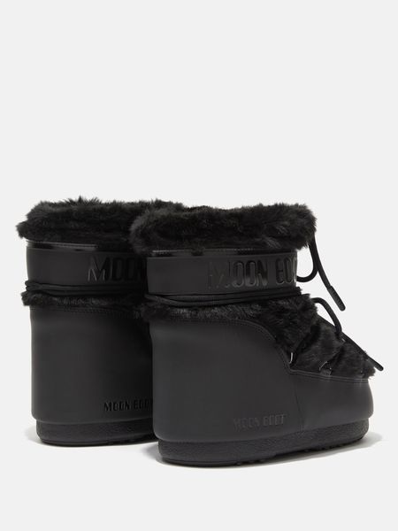 Зимові чоботи Moon Boot Icon Low Black Faux-Fur - 2027 80D1409390 фото