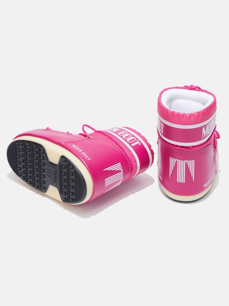 Зимові жіночі чоботи Moon Boot Icon Low Nylon Hot-Pink 80D1409340_pink фото